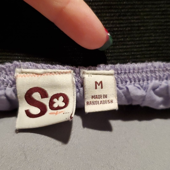 EUC Black & Purple Ombre Striped Skirt - Picture 3 of 5